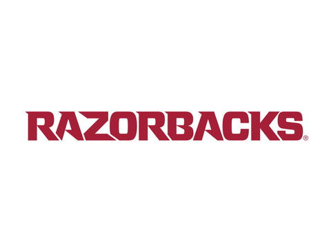 Arkansas Razorbacks Wordmark White Yard Sign