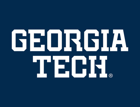 Georgia Tech Wordmark Navy Lumilawn Sign