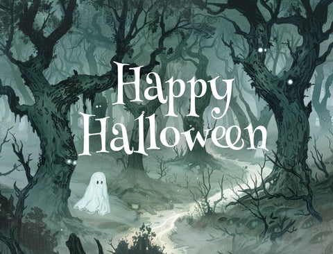 Happy Halloween Ghost Lumilawn Sign