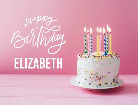 Custom Pink Cake Birthday Yard Sign