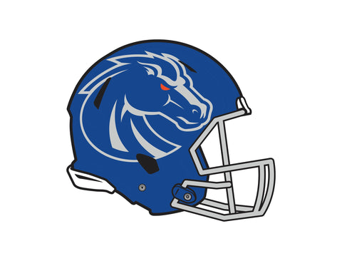 Boise State Blue Helmet Mark White Lumilawn Sign