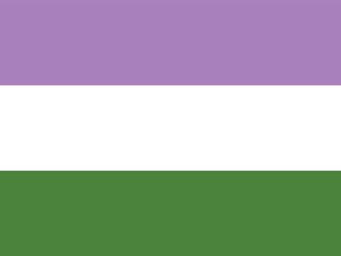 Genderqueer Pride Flag Yard Sign