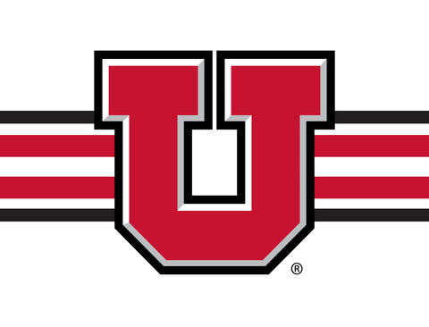 Utah Utes Stripe White Yard Sign