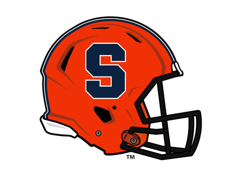 Syracuse University Orange Helmet White Lumilawn Sign