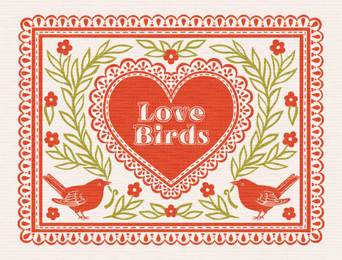 Love Birds Lumilawn Sign