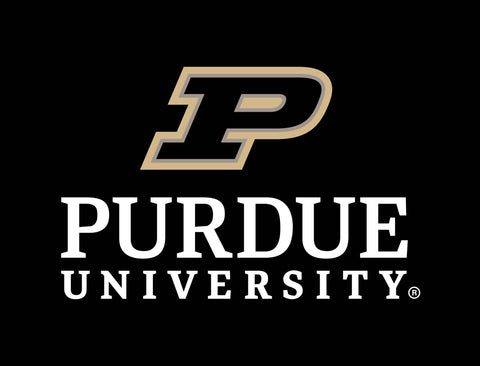 Purdue University Signature Mark Black Yard Sign