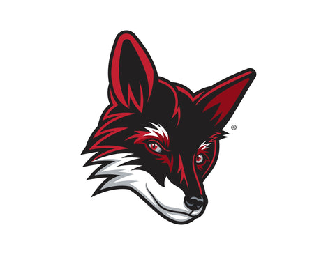 Rutgers Newark Fox Mascot White Yard Sign