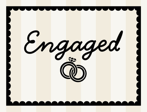 Engaged Lumilawn Sign