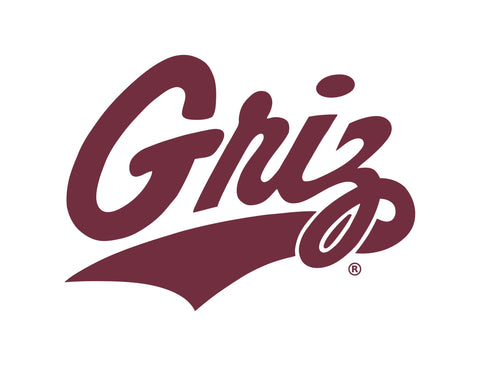 Montana Griz Wordmark White Lumilawn Sign