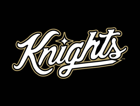 UCF Knights Script Mark Black Yard Sign