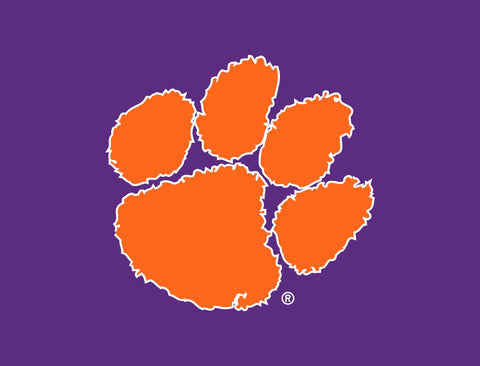 Clemson Paw Print Regalia Lumilawn Sign