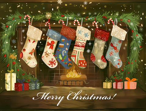 Christmas Stockings at the Hearth Holiday Lumilawn Sign