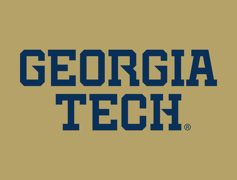 Georgia Tech Wordmark Gold Yard Sign