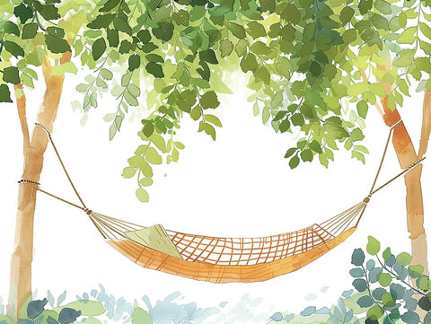 Peaceful Hammock in the Trees Garden Print Yard Sign