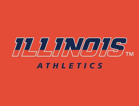 Illinois Sports Mark Orange Lumilawn Sign