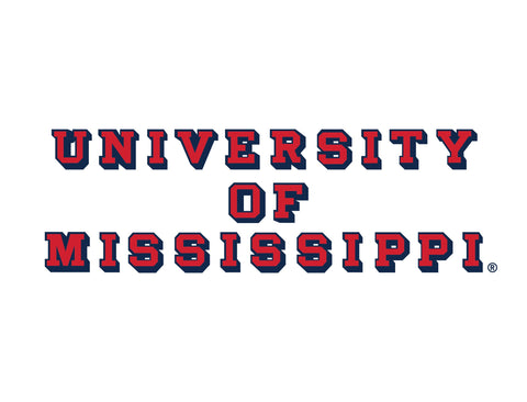 Mississippi Wordmark White Yard Sign