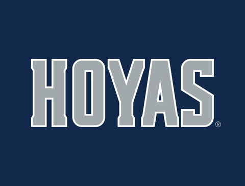 Georgetown Hoyas Wordmark Blue Lumilawn Sign