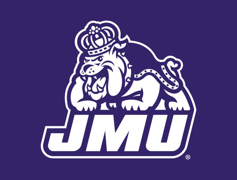 JMU Duke Dog Combo Purple And White Yard Sign