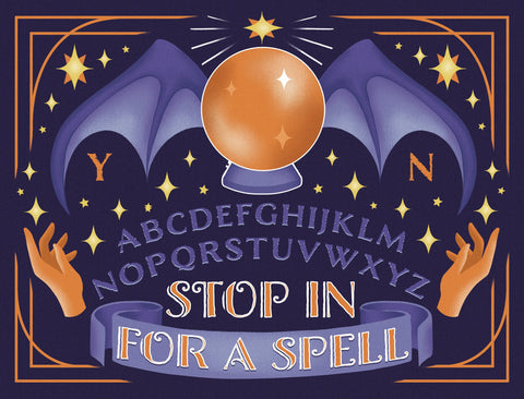 Stop In For A Spell Halloween Lumilawn Sign