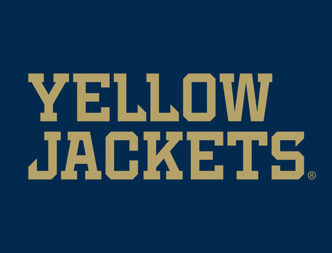 Georgia Tech Yellow Jackets Wordmark Navy Lumilawn Sign