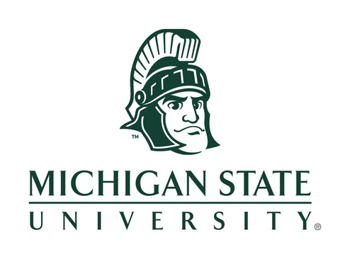 Michigan State Institutional Mark White Lumilawn Sign