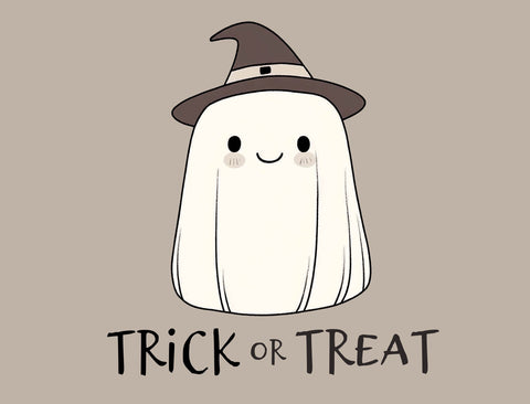 Ghost Witch Trick or Treat Yard Sign