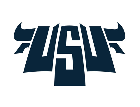 USU Stylized White Yard Sign