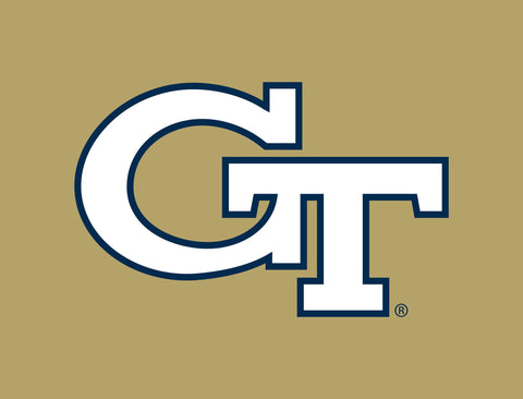 Georgia Tech Primary Mark Gold Lumilawn Sign