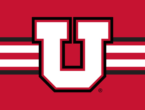 Utah Utes Stripe Red Yard Sign