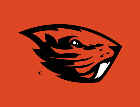 Oregon State Beavers Mascot Orange Yard Sign