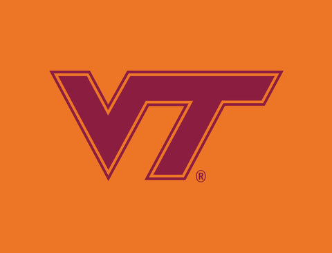 Virginia Tech VT Athletics Mark Orange Lumilawn Sign