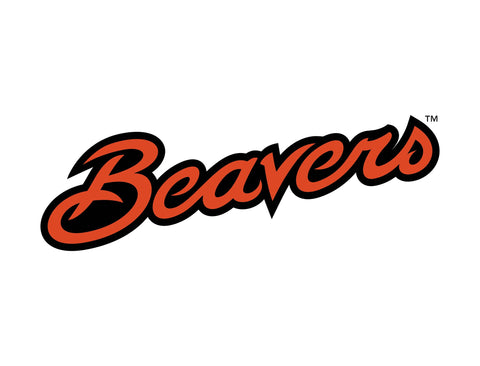 Oregon State Beavers Script White Yard Sign