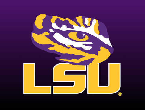 LSU Tiger Eye Purple Lumilawn Sign