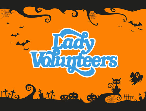 Halloween Lady Volunteers Tennessee Orange Yard Sign