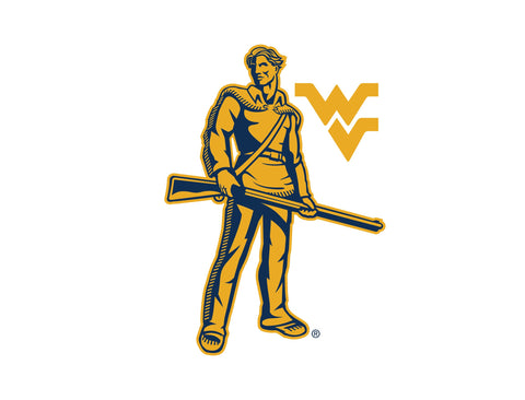 West Virginia Mountaineers Mark Gold Yard Sign