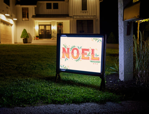 Noel Yard Sign