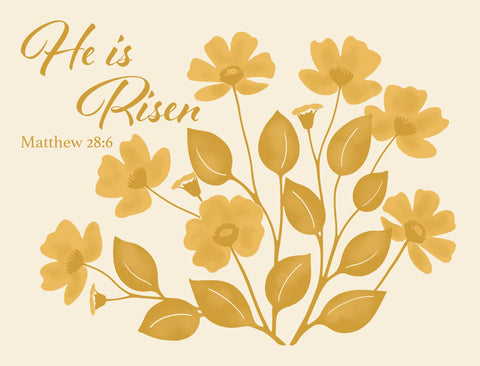 He is Risen Lumilawn Sign