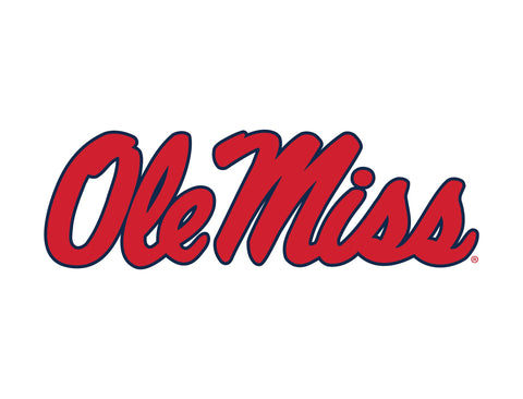 Mississippi Ole Miss Horizontal White Yard Sign