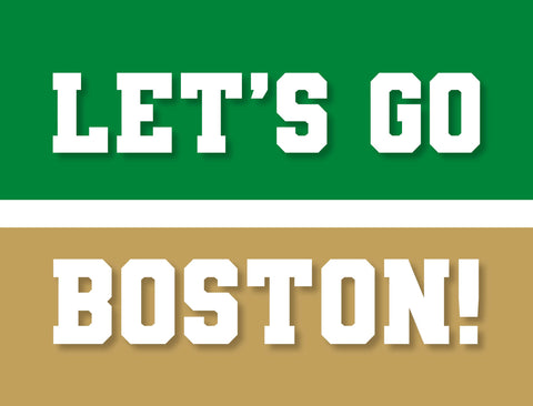 Boston Professional Basketball Fandom Yard Sign