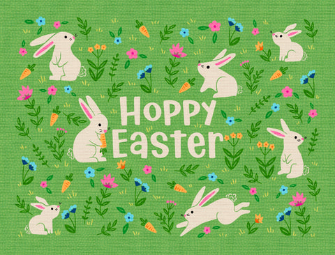 Hoppy Easter Garden Lumilawn Sign