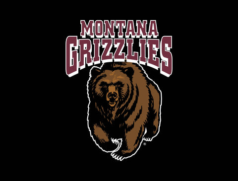 Montana Grizzlies Bear Black Lumilawn Sign