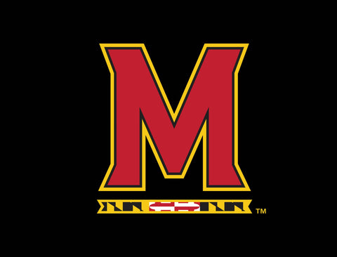 Maryland M Mark Black Yard Sign