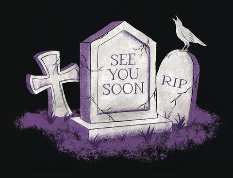 See You Soon Gravestone Halloween Yard Sign