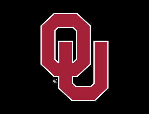 Oklahoma Athletics Mark Black Lumilawn Sign