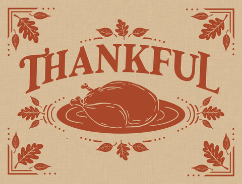 Thankful Lumilawn Sign