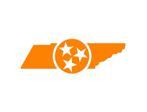 Tennessee Vols State Shield White Lumilawn Sign