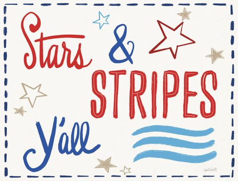 Stars and Stripes Yall Yard Sign