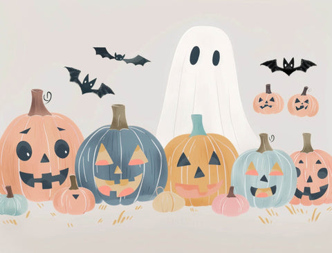 Halloween Illustration Fall Lumilawn Sign