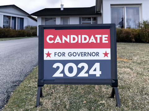 Political Governor Yard Sign