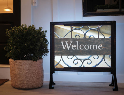 Welcome Gated Yard Sign